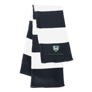 Rugby Striped Knit Scarf Thumbnail