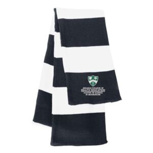 Rugby Striped Knit Scarf Thumbnail